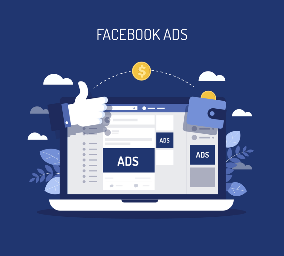 Facebook Ads with computer